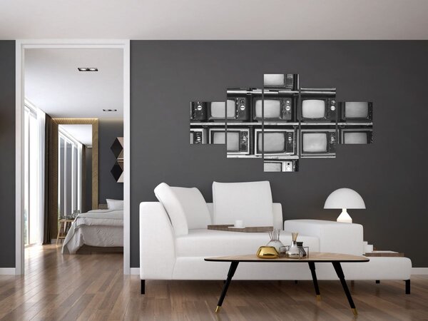 Obraz - Retro TV (125x70 cm)