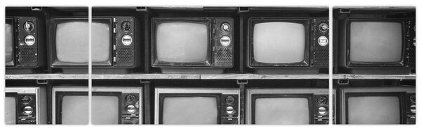Obraz - Retro TV (170x50 cm)