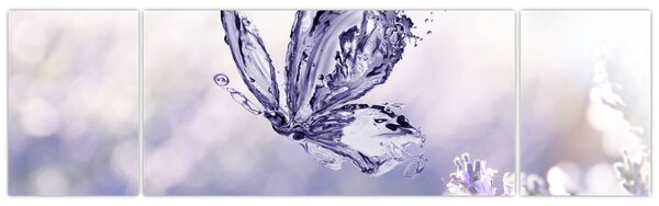 Obraz - Motyl i lawenda (170x50 cm)