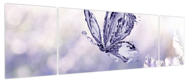 Obraz - Motyl i lawenda (170x50 cm)