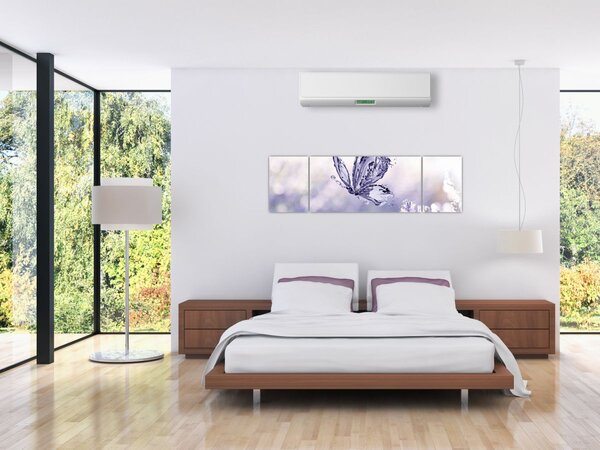 Obraz - Motyl i lawenda (170x50 cm)