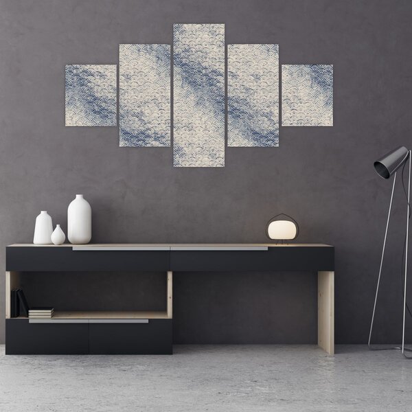 Obraz - Wzór fali (125x70 cm)