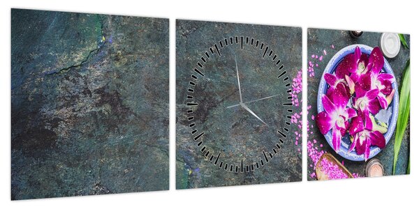 Obraz - Wellness (z zegarem) (90x30 cm)