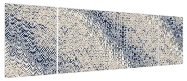 Obraz - Wzór fali (170x50 cm)