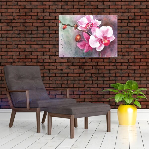 Obraz - Orchidee, akwarela (70x50 cm)
