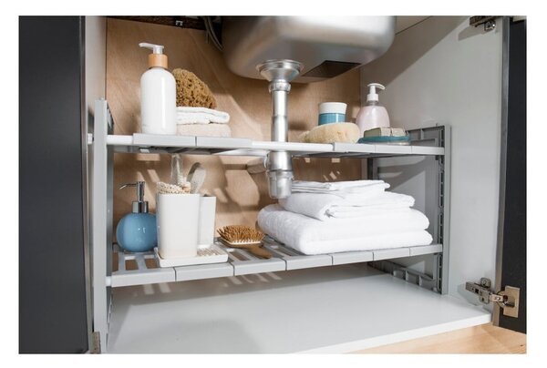 Półki do szafki pod zlewem z regulowaną szerokością Compactor Expandable Shelf