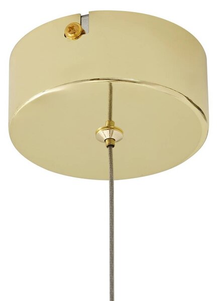 Lampa wisząca szklana Hayley Lucande, przezroczysty / transparentny, salon / jadalnia, szkło, nowoczesny