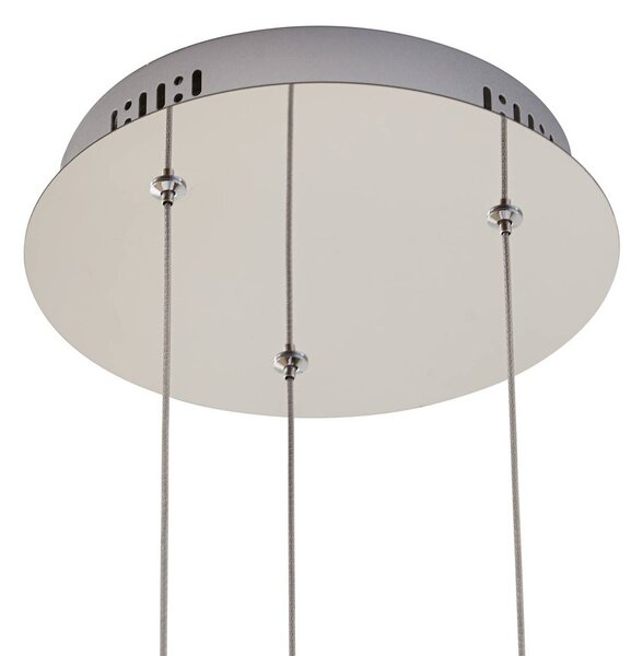 Lampa wisząca szklana Hayley Lucande, przezroczysty / transparentny, salon / jadalnia, szkło, nowoczesny