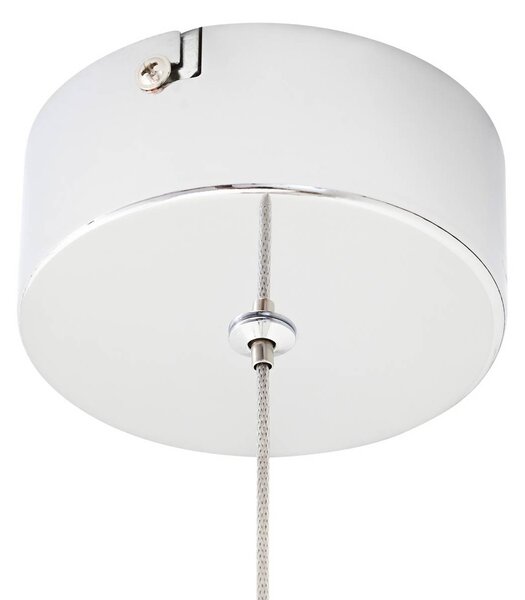 Lampa wisząca szklana Hayley Lucande, przezroczysty / transparentny, salon / jadalnia, szkło, nowoczesny