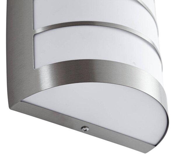 Kinkiet zewnętrzny Noyan Lindby, możliwość ściemniania, aluminiowy / szary / cynkowy, stal szlachetna, nowoczesny