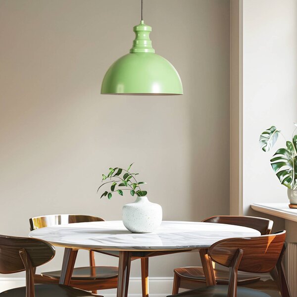 Lampa wisząca Kure Opviq, możliwość ściemniania, zielony, kuchnia, metal, nowoczesny