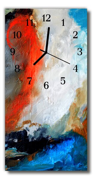 Zegar Szklany Pionowy Malowany obraz olejny Sztuka