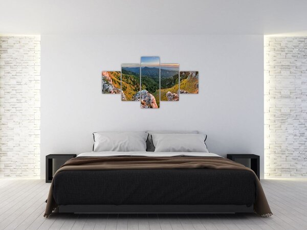Obraz - Krajobraz górski (125x70 cm)