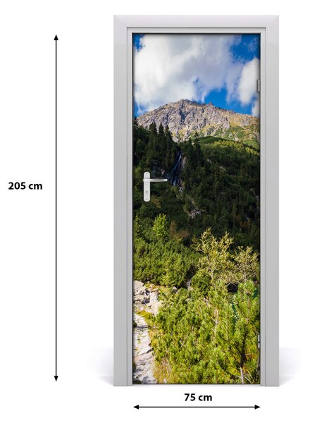 Naklejka na drzwi samoprzylepna Morskie oko Tatry