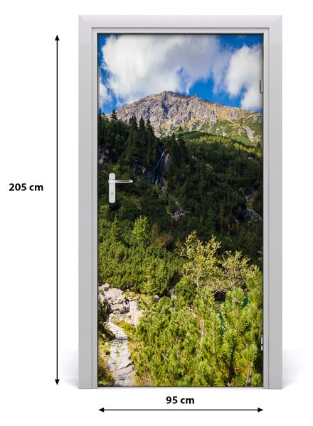 Naklejka na drzwi samoprzylepna Morskie oko Tatry