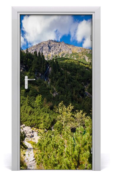 Naklejka na drzwi samoprzylepna Morskie oko Tatry