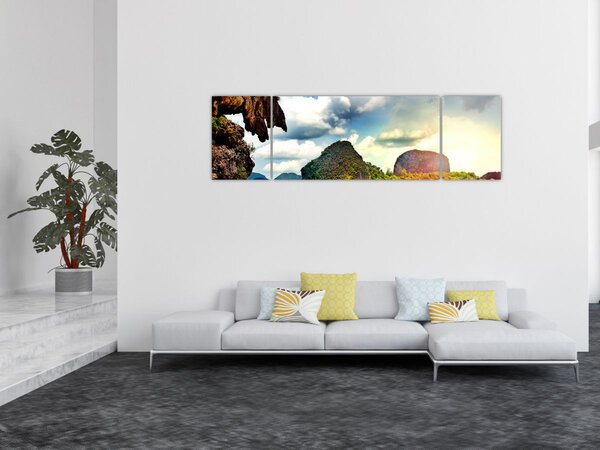 Obraz - Zatoka Phang Nga (170x50 cm)