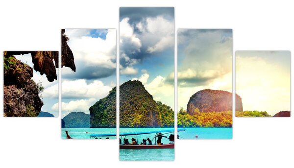Obraz - Zatoka Phang Nga (125x70 cm)