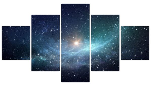 Obraz - Gwiazdy i mgławice (125x70 cm)