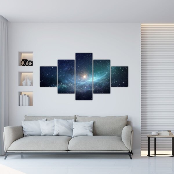 Obraz - Gwiazdy i mgławice (125x70 cm)