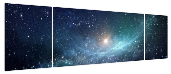 Obraz - Gwiazdy i mgławice (170x50 cm)