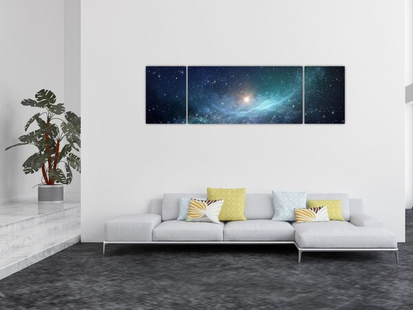 Obraz - Gwiazdy i mgławice (170x50 cm)