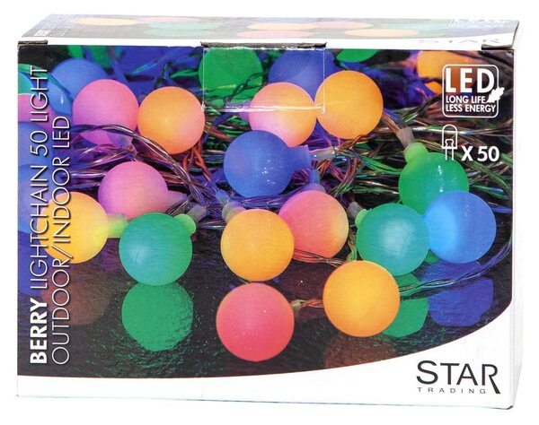Kolorowa girlanda świetlna Star Trading Partylights Berry, dł. 7,35 m