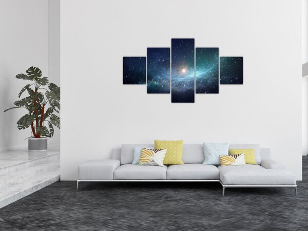 Obraz - Gwiazdy i mgławice (125x70 cm)