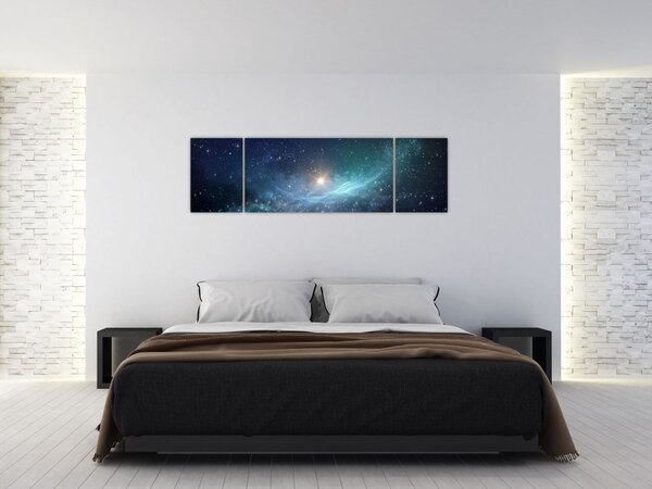 Obraz - Gwiazdy i mgławice (170x50 cm)
