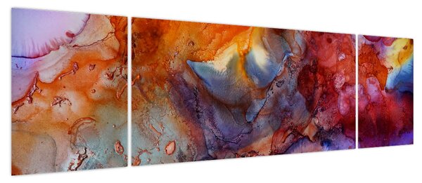 Obraz - Abstrakcyjna sztuka tuszu (170x50 cm)