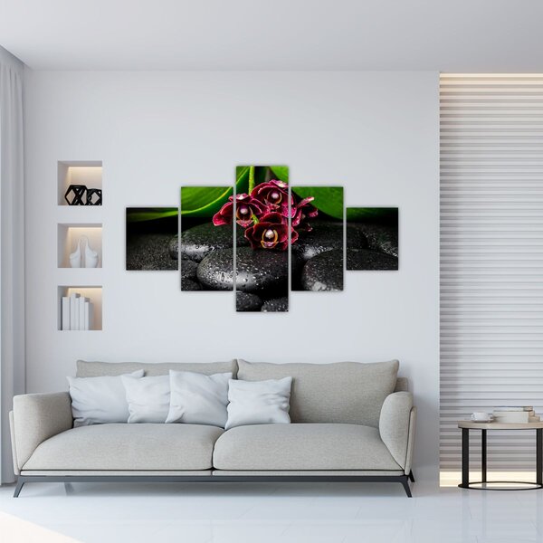 Obraz - Kamienie lawy (125x70 cm)