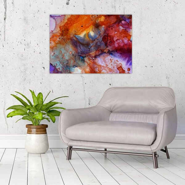 Obraz - Abstrakcyjna sztuka tuszu (70x50 cm)