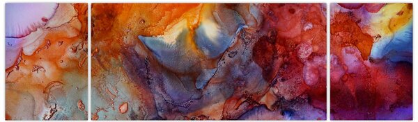 Obraz - Abstrakcyjna sztuka tuszu (170x50 cm)
