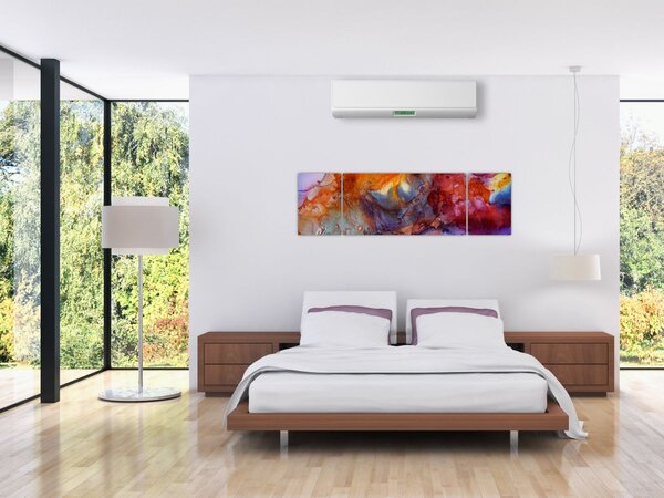 Obraz - Abstrakcyjna sztuka tuszu (170x50 cm)