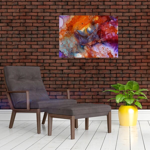 Obraz - Abstrakcyjna sztuka tuszu (70x50 cm)