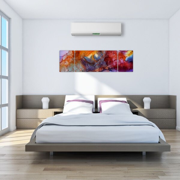 Obraz - Abstrakcyjna sztuka tuszu (170x50 cm)