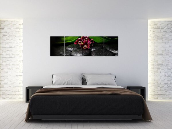 Obraz - Kamienie lawy (170x50 cm)