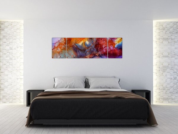 Obraz - Abstrakcyjna sztuka tuszu (170x50 cm)