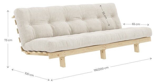 Ciemnoniebieska sofa 200 cm Lean – Karup Design