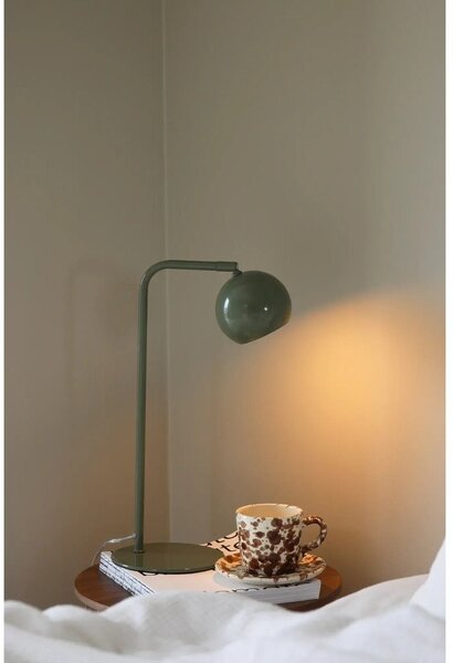 Zielona lampa stołowa z metalowym kloszem (wysokość 39,5 cm) Pop – Markslöjd