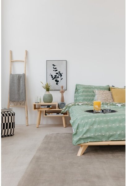 Łóżko dwuosobowe z drewna sosnowego ze stelażem 180x200 cm Senza – Karup Design