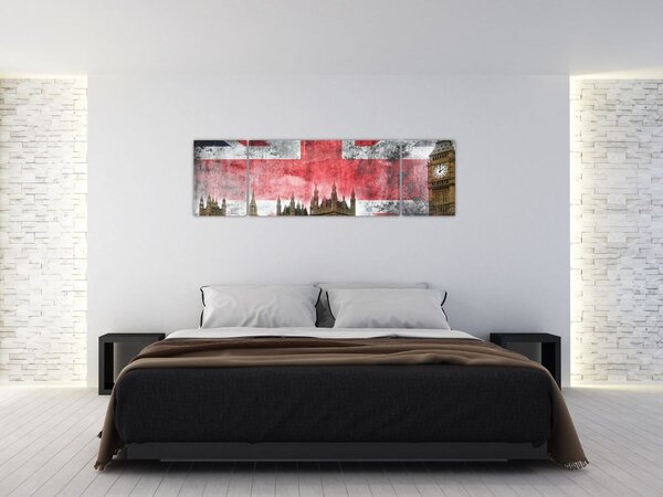 Obraz - Londyn (170x50 cm)