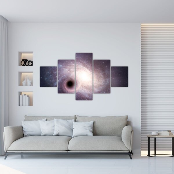 Obraz - Galaktyki spiralne (125x70 cm)