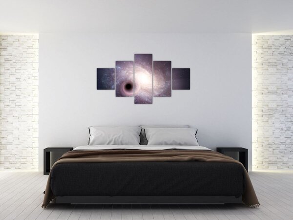 Obraz - Galaktyki spiralne (125x70 cm)