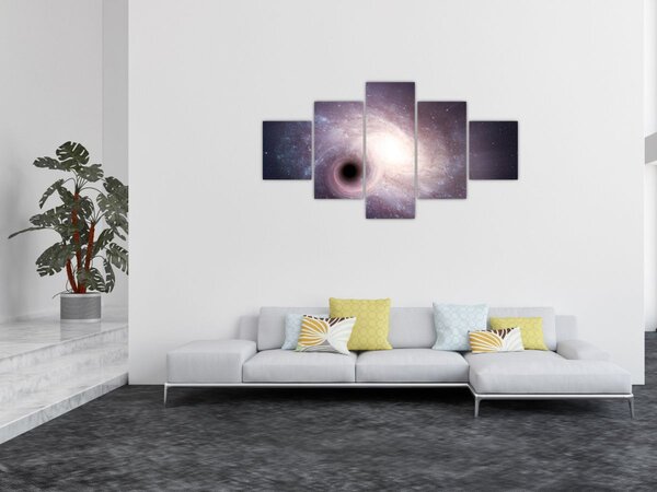 Obraz - Galaktyki spiralne (125x70 cm)