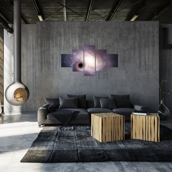Obraz - Galaktyki spiralne (125x70 cm)