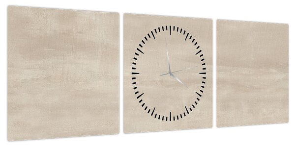 Obraz - Naturalny marmur (z zegarem) (90x30 cm)