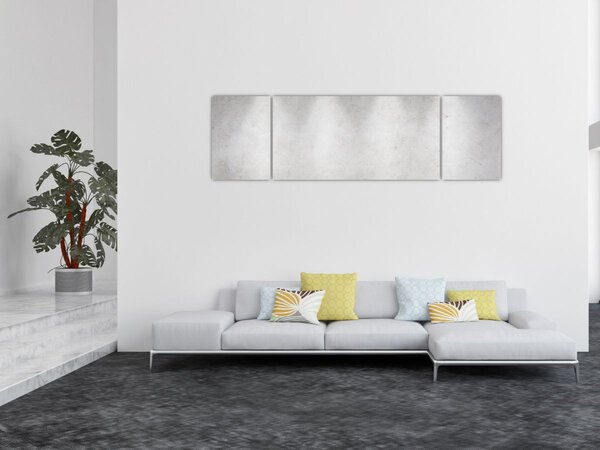 Obraz - Betonowa ściana z oświetleniem (170x50 cm)