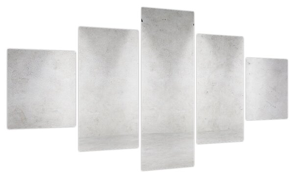 Obraz - Betonowa ściana z oświetleniem (125x70 cm)