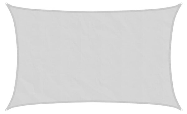 Żagiel przeciwsłoneczny, jasnoszary, 8x5 m, 100% poliester